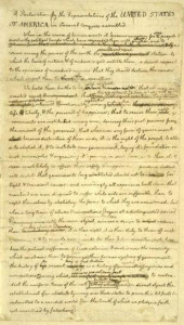 Declaration of Independence drafted on hemp