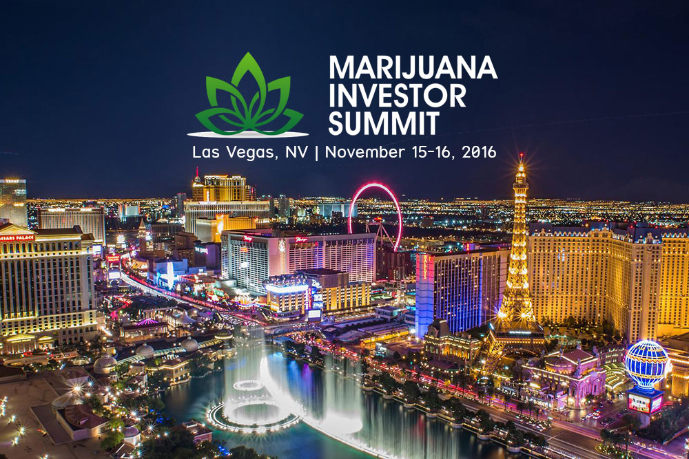 Marijuana Investor Summit Las Vegas Nov 15-16, 2016