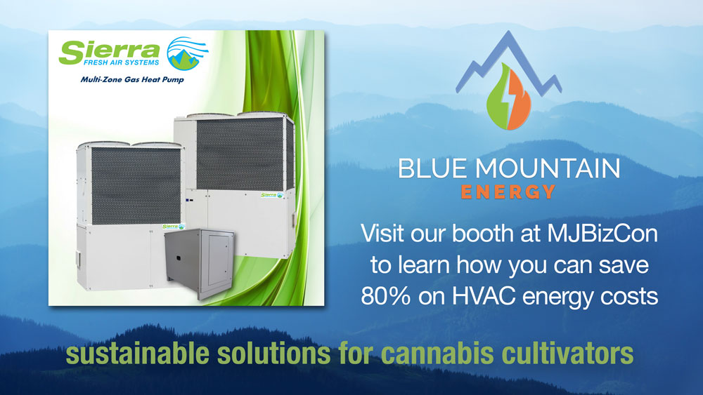 Sierra Fresh HVAC units - Visit Blue Mountain Energy at MJBizCon to see how you can save 80% on HVAC electricity costs